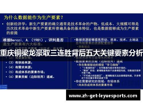 重庆铜梁龙豪取三连胜背后五大关键要素分析